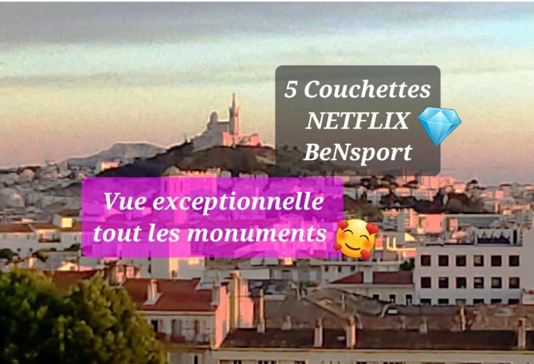Sublime 2 Pieces Vue Incroyable Mer Et Tout Les Monuments De מרסיי מראה חיצוני תמונה